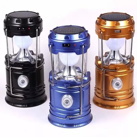 Kit 3 Lampiões Solar Led Bateria Recarregáveis Camping - Briwax Menor preço em Kit 3 Lampiões Solar Led Bateria Recarregáveis Camping - Briwax
