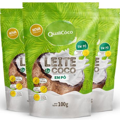 Kit 3 leite de coco em pó qualicôco 100g é boa?