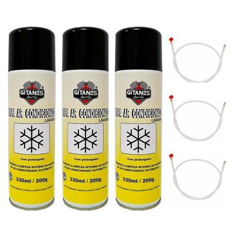 Kit 3 Limpa Ar Condicionado Spray Com Sonda Aroma: Lavanda - Gitanes Menor preço em Kit 3 Limpa Ar Condicionado Spray Com Sonda Aroma: Lavanda - Gitanes