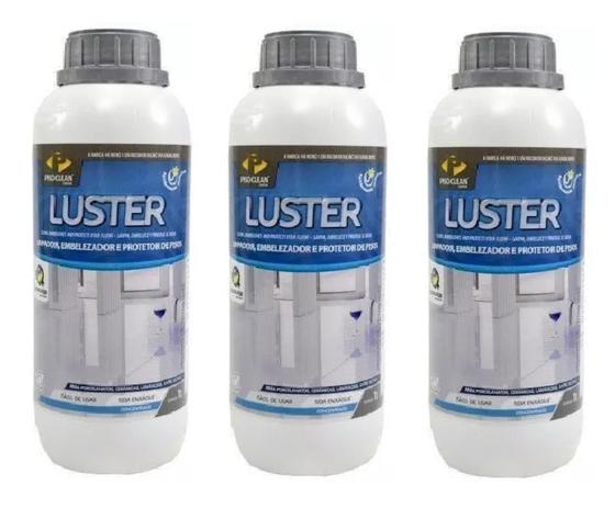 Kit 3 Luster Limpador Embelezador Protetor De Piso Pisoclean Menor preço em Kit 3 Luster Limpador Embelezador Protetor De Piso Pisoclean