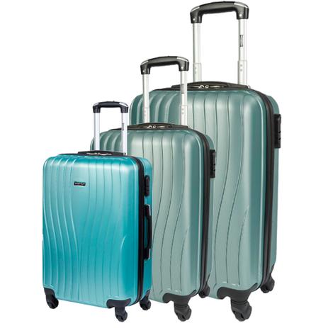 Kit 3 Malas P M G de Viagem Com Rodinhas Sestini 360 Zigma - Verde Menor preço em Kit 3 Malas P M G de Viagem Com Rodinhas Sestini 360 Zigma - Verde