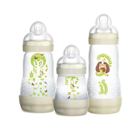 Kit 3 Mamadeiras First Bottle 160ml+260ml+320ml Mam Bege Menor preço em Kit 3 Mamadeiras First Bottle 160ml+260ml+320ml Mam Bege