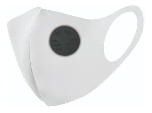 Kit 3 Máscaras Tecido Proteção Lavável Neoprene C/ Válvula -