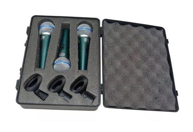 Kit 3 Microfones Com Fio Profissional Maleta Cabos Cachimbo - Mxt Menor preço em Kit 3 Microfones Com Fio Profissional Maleta Cabos Cachimbo - Mxt