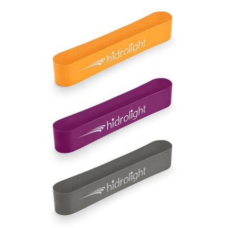 Kit 3 Mini Band Hidrolight Fitness Profissional Menor preço em Kit 3 Mini Band Hidrolight Fitness Profissional