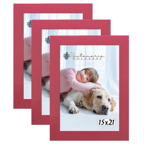 Kit 3 Molduras Porta Retrato 15X21 Rosa - Santamaria molduras é ruim? Kit 3 Molduras Porta Retrato 15X21 Rosa - Santamaria molduras é boa?