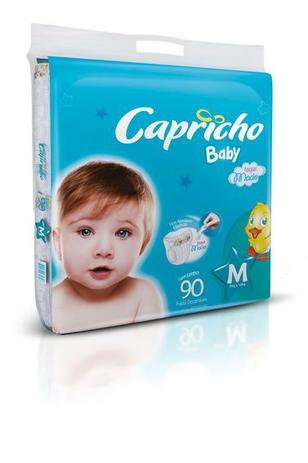 Kit 3 Pac. Fralda Infantil Capricho Baby Super Jumbo - M - 270 Unidades Menor preço em Kit 3 Pac. Fralda Infantil Capricho Baby Super Jumbo - M - 270 Unidades