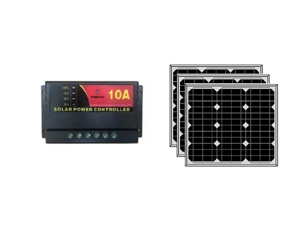 Kit 3 Painel Placa Solar 30w e 1 Controlador De Carga 10a - Gilgal Menor preço em Kit 3 Painel Placa Solar 30w e 1 Controlador De Carga 10a - Gilgal