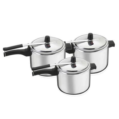 Kit 3 Panelas De Pressão Polida 10, 10, 3 Litros - Nacional é boa?