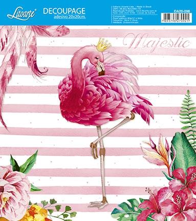 Kit 3 Papel Decoupage Adesiva 20X20 Flamingo Coroa DA20-098 - Litoarte é ruim? Kit 3 Papel Decoupage Adesiva 20X20 Flamingo Coroa DA20-098 - Litoarte é boa?