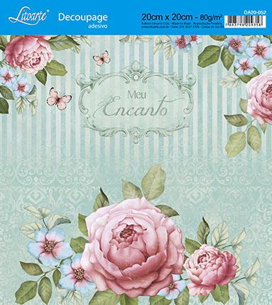 Kit 3 Papel Decoupage Adesiva 20X20 Meu Encanto DA20-052 - Litoarte Menor preço em Kit 3 Papel Decoupage Adesiva 20X20 Meu Encanto DA20-052 - Litoarte
