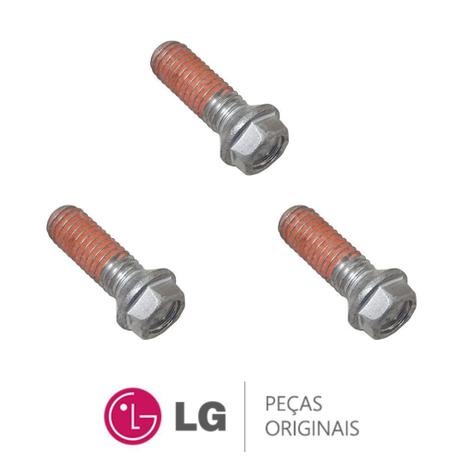 KIT 3 Parafusos do Eixo / Flange / Tripé Lava e Seca LG WD1252RD, WD1252RW, WD-12596RD, WD-1403RDA Menor preço em KIT 3 Parafusos do Eixo / Flange / Tripé Lava e Seca LG WD1252RD, WD1252RW, WD-12596RD, WD-1403RDA