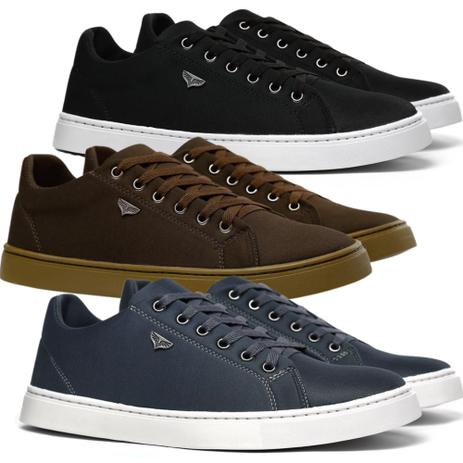 Kit 3 pares de sapatenis casual masculino polo stately new - Mabeco -  Sapatênis Masculino - Magazine Luiza