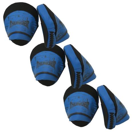 kit 3 pares - Luva De Foco Manopla Soco Tradicional - Boxe / Muay Thai / Kickboxing / MMA / karatê / krav Maga - Thunder Fight - Azul ref 103 Menor preço em kit 3 pares - Luva De Foco Manopla Soco Tradicional - Boxe / Muay Thai / Kickboxing / MMA / karatê / krav Maga - Thunder Fight - Azul ref 103