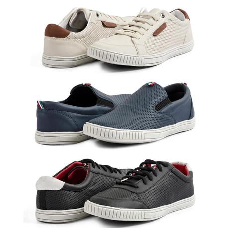Kit 3 Pares Sapatênis Casual Stefanini - Stefanini Calçados - Sapato Casual  Masculino - Magazine Luiza