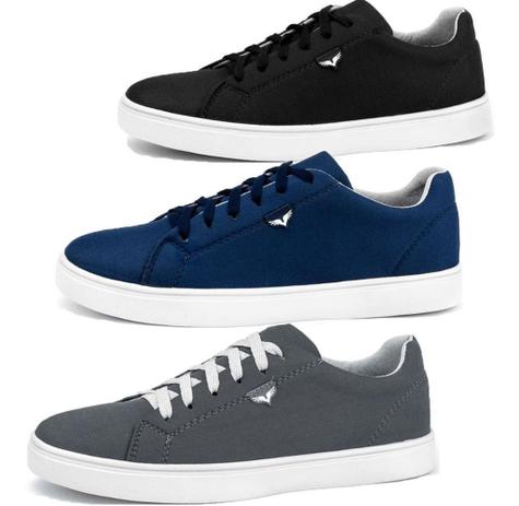 Kit 3 Pares Sapatenis Masculino Lifestyle Casual Lançamento - WS3 - Sapato  Casual Masculino - Magazine Luiza