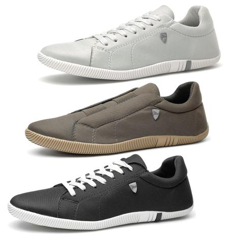 sapatenis masculino cinza