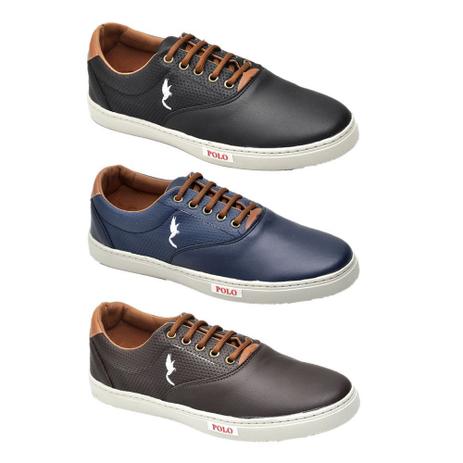 tenis casual masculino polo