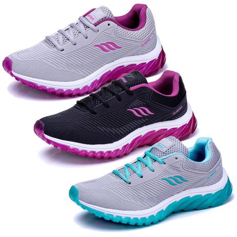 Kit 3 Pares Tênis Feminino Esportivo  Academia Corrida Combo - OLIMPAK é boa?