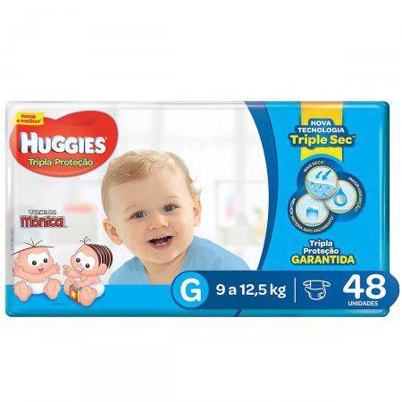 Kit 3 Pcts Fralda Huggies Tripla Protec. Mega - 144Unds-Tam.G Menor preço em Kit 3 Pcts Fralda Huggies Tripla Protec. Mega - 144Unds-Tam.G