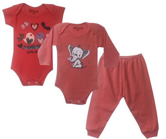 kit 3 peças - Body Manga Longa com Calça e Body Manga Curta - Bate palminha é boa?