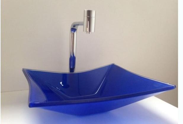 Kit 3 Peças Cuba Vidro Azul 41cm + Torneira Slim + Válvula - Sollux é boa?