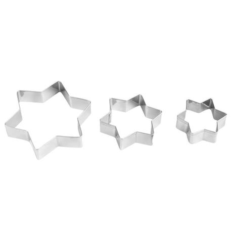 Kit 3 Peças Molde Inox Cookie Estrela Marcamix Mc14150 Menor preço em Kit 3 Peças Molde Inox Cookie Estrela Marcamix Mc14150