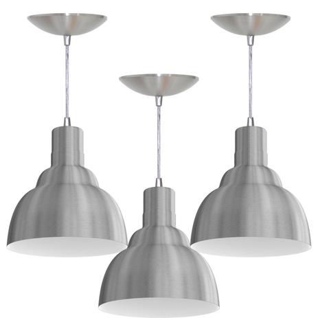 Kit 3 Pendentes PRV (Escvoado / Branco) - Shop da iluminação é boa?