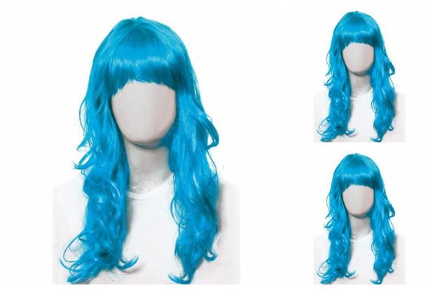 Kit 3 Perucas Longa Carnaval Acessório Festa Fantasia Azul - Cromus Menor preço em Kit 3 Perucas Longa Carnaval Acessório Festa Fantasia Azul - Cromus