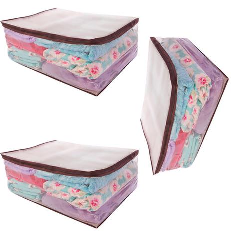 Kit 3 Porta Edredom Secalux 0451050 Organizador Multiuso para Quartos Closets Guarda Roupas é boa?