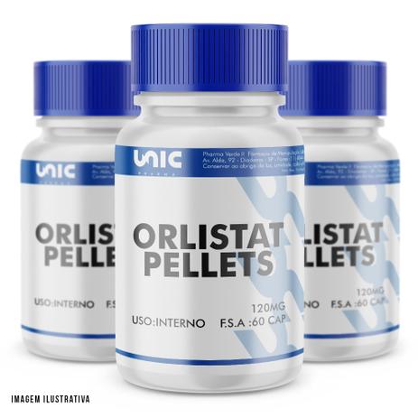 Kit 3 potes Orlistat Pellets 120mg 60cp - Unicpharma é boa?