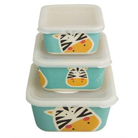 Kit 3 potes para bebê - Zebra Eco - Girotondo baby Menor preço em Kit 3 potes para bebê - Zebra Eco - Girotondo baby