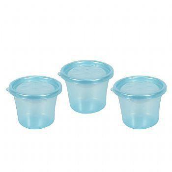 Kit 3 potes para papinha azul - buba Menor preço em Kit 3 potes para papinha azul - buba
