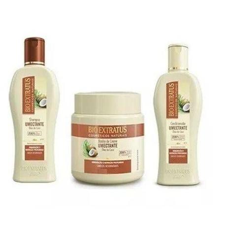 Kit 3 Produtos 250ml Bio Extratus Shampoo Condicionador E Banho De Creme Umectante Óleo De Coco Menor preço em Kit 3 Produtos 250ml Bio Extratus Shampoo Condicionador E Banho De Creme Umectante Óleo De Coco