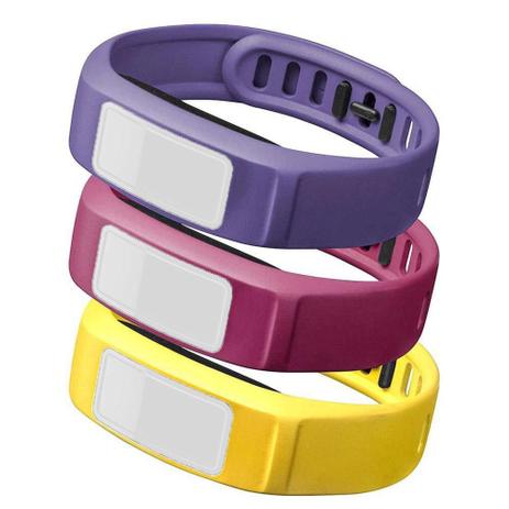 Kit 3 Pulseiras Vivofit 2 Pequena - Amarelo Rosa e Roxo - Garmin Menor preço em Kit 3 Pulseiras Vivofit 2 Pequena - Amarelo Rosa e Roxo - Garmin