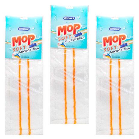 Kit 3 Refil Limpeza Porcelanato Para Vassoura Mop 44 Cm - Vendasshop Utensílios Limpeza é boa?