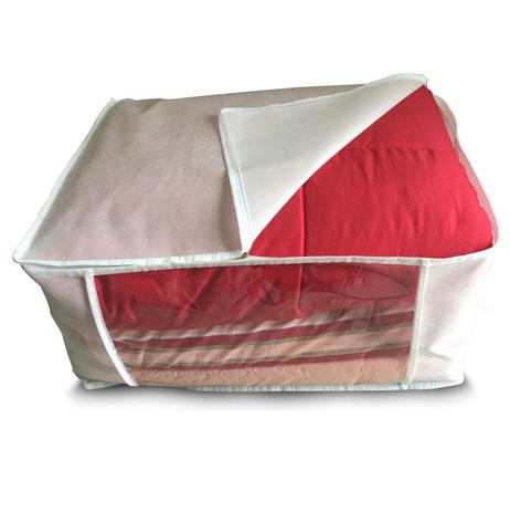 Kit 3 Sacos Organizadora De Guarda Roupa Edredom - G - Lcm organizando Menor preço em Kit 3 Sacos Organizadora De Guarda Roupa Edredom - G - Lcm organizando