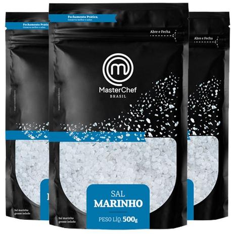 kit 3 Sal Marinho para Churrasco 500g MasterChef Brasil Menor preço em kit 3 Sal Marinho para Churrasco 500g MasterChef Brasil
