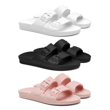 Kit 3 Sandálias Birken Feminina Papete Macia Confortável - Valentina K. -  Calçados Femininos - Magazine Luiza
