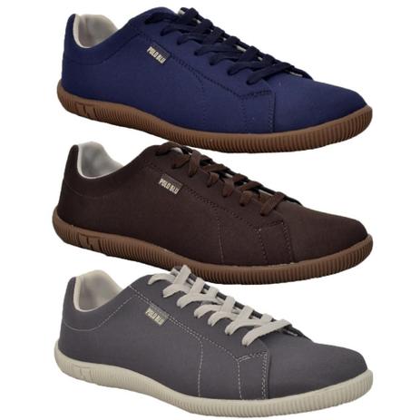 Kit 3 Sapatênis Masculino Cadarço Tecido Confortável Casual - Polo Blu - Sapatênis  Masculino - Magazine Luiza