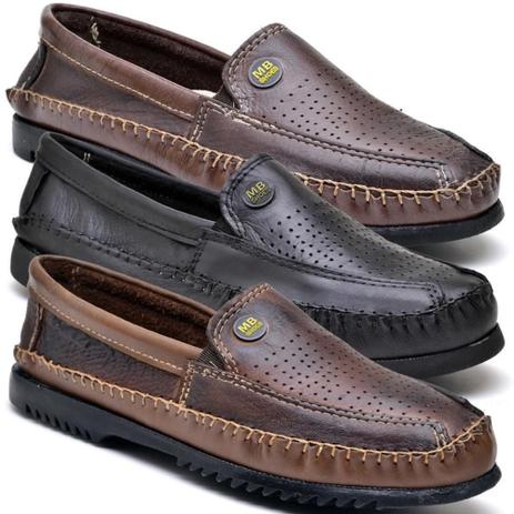 Kit 3 Sapatos Mocassim Masculino Couro Confortável Dia a Dia - MB Shoes - Mocassim  Masculino - Magazine Luiza