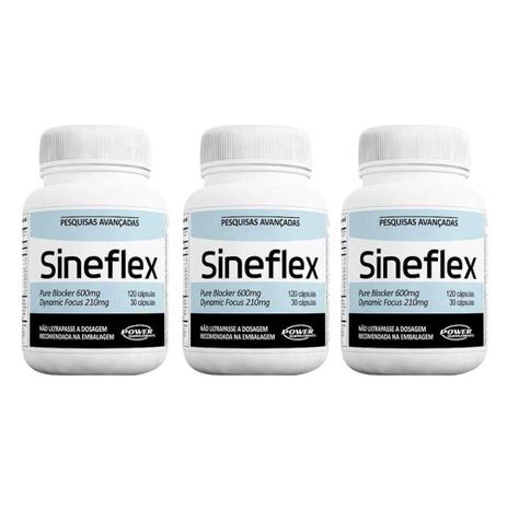 Kit 3 Sineflex (150 cápsulas) Termogênico - Power supplements Menor preço em Kit 3 Sineflex (150 cápsulas) Termogênico - Power supplements