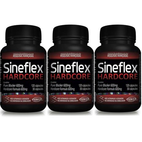 Kit 3 Sineflex Hardcore (150 Cápsulas cada) - Power Supplements Menor preço em Kit 3 Sineflex Hardcore (150 Cápsulas cada) - Power Supplements