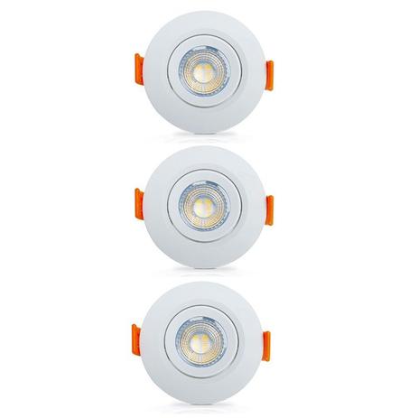 Kit 3 Spots Luminária Redondo Led 5w Branco Frio 6500K Ourolux é ruim? Kit 3 Spots Luminária Redondo Led 5w Branco Frio 6500K Ourolux é boa?