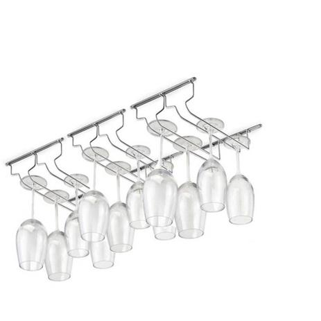 Kit 3 Suporte Para Até 6 Taças Cada Arthi 1631 Aço Cromado de Armário Cozinha Menor preço em Kit 3 Suporte Para Até 6 Taças Cada Arthi 1631 Aço Cromado de Armário Cozinha