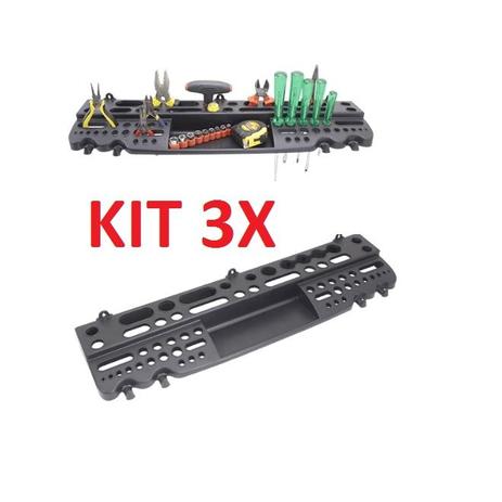 Kit 3 suporte para ferramentas painel de parede quadro organizador porta acessorios chaves multiuso - Gimp Menor preço em Kit 3 suporte para ferramentas painel de parede quadro organizador porta acessorios chaves multiuso - Gimp