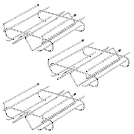 Kit 3 Suportes Organizador Porta 6 Taças Aéreo Armário Cozinha Aramado - Future Menor preço em Kit 3 Suportes Organizador Porta 6 Taças Aéreo Armário Cozinha Aramado - Future