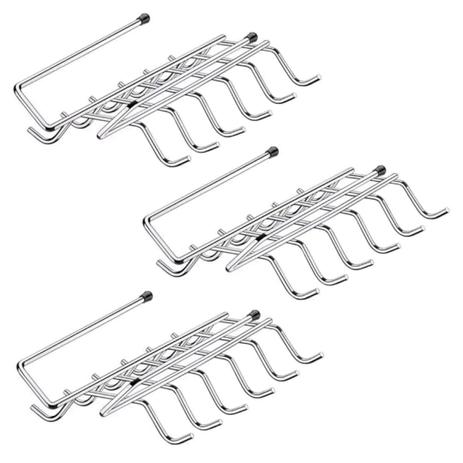 Kit 3 Suportes Porta Xícaras Aéreo Organizador 12 Ganchos - Future Menor preço em Kit 3 Suportes Porta Xícaras Aéreo Organizador 12 Ganchos - Future