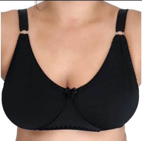 Kit 3 Sutiã Soutien Sutian, Reforçado, Sem Bojo, Lycra, Atacado, Revenda,  Barato, 40 Ao 48 - DISCRETTUS MODA INTIMA - Sutiã - Magazine Luiza