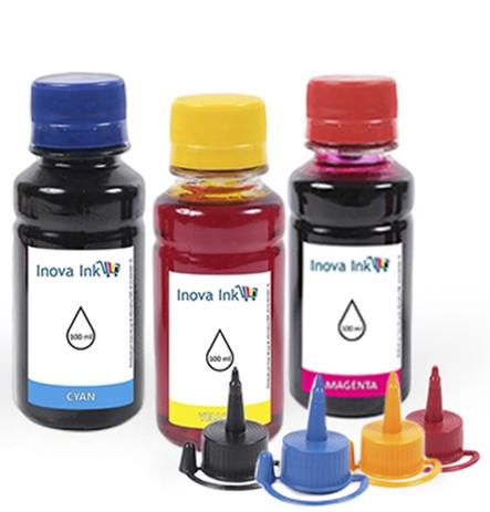 Kit 3 Tintas para Epson EcoTank L395 100ml Inova Ink Menor preço em Kit 3 Tintas para Epson EcoTank L395 100ml Inova Ink